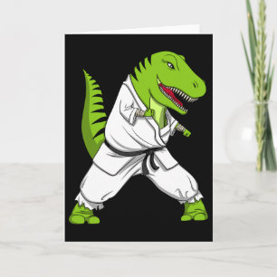 T-Rex Dinosaur Karate Kickboxen Kampfsport Jiu- Karte