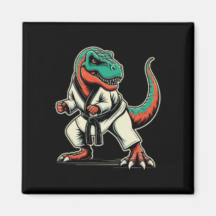 T-rex Dinosaur Karate Taekwondo Kampfkunst Magnet