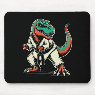 T-Rex Dinosaur Karate Taekwondo Kampfsport  Mousepad