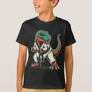 T-Rex Dinosaur Karate Taekwondo Kampfsport  T-Shirt