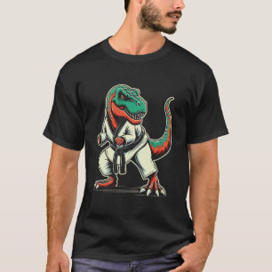 T-Rex Dinosaur Karate Taekwondo Kampfsport T-Shirt
