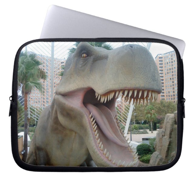 T-Rex-Dinosaur-Laptop-Sieb Laptopschutzhülle (Vorderseite)