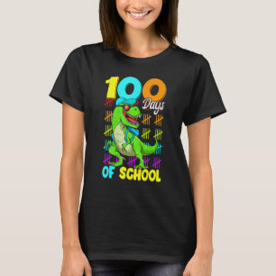 T Rex Dinosaur Lustig 100 Tage Schule Lehrer Ki T-Shirt