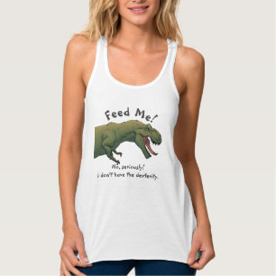 T-Rex Dinosaur M'alimenter Débardeur femme