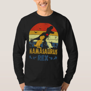 T Rex Dinosaur Mamasaurus Pajama Dino Twin Mama Cu T-Shirt