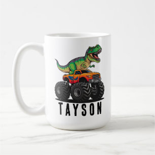 T-Rex Dinosaur Monster Truck Kaffeetasse