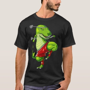 T-rex Dinosaur Muay Thai Boxing Karate Martial Art T-Shirt