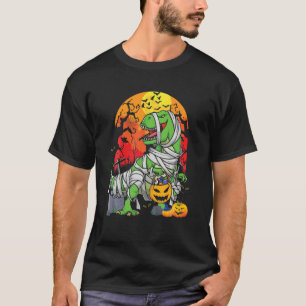 T Rex Dinosaur Mummy Funny Halloween T-Shirt für M