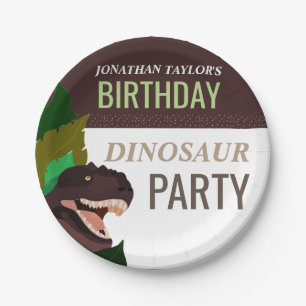 T Rex Dinosaur Party Kinder zum Geburtstag Pappteller