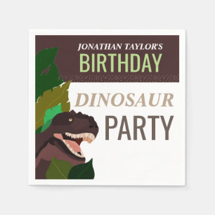 T Rex Dinosaur Party Kinder zum Geburtstag Serviette