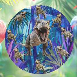 T Rex Dinosaur Party Pappteller
