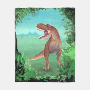 T-Rex Dinosaur Roar Fleecedecke