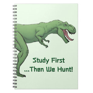T-Rex Dinosaur School Spiral Notebook Papier Notizblock