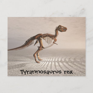 T. rex Dinosaur Skeleton carte postale