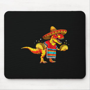 T-Rex-Dinosaur-Taco-Liebhaber Cinco-de-Mayo-Sombre Mousepad