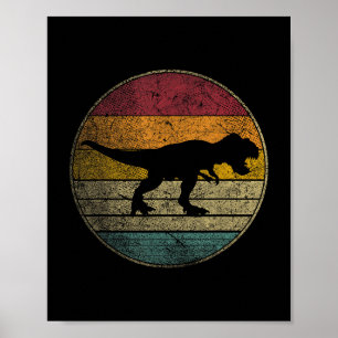 T Rex Dinosaur - Vintage Liebe Frauen Kinder Männe Poster