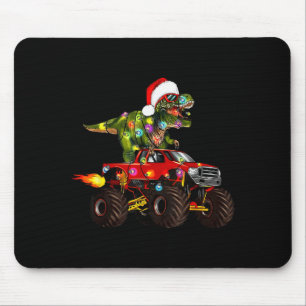 T-Rex Dinosaur Weihnachts-Monster-Truck für Kinder Mousepad