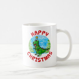 T-Rex Dinosaur Weihnachtskids Funny Kaffeetasse