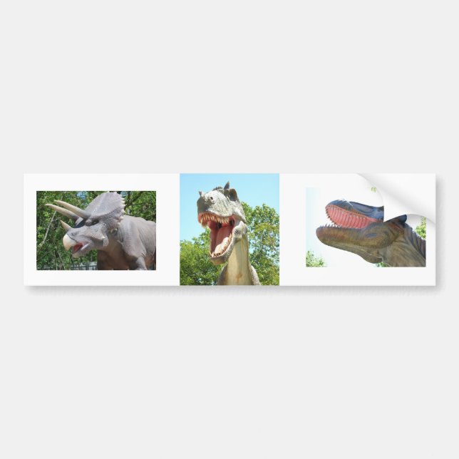 T-Rex Dinosaurier Autoaufkleber (Vorne)
