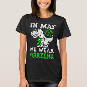 T Rex Dinosaurier im Mai tragen wir grüne psychisc T-Shirt