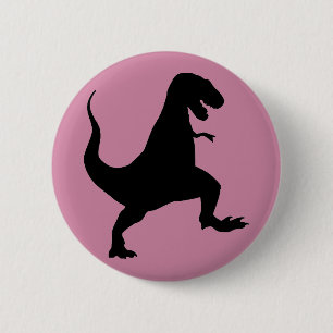 T-Rex Dinosaurier-Knopf Button