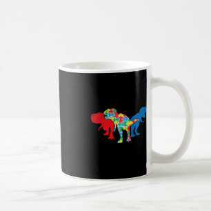 T-Rex Dinosaurier Puzzle Dino Autism Awareness ASL Kaffeetasse
