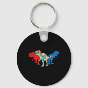 T-Rex Dinosaurier Puzzle Dino Autism Awareness ASL Schlüsselanhänger
