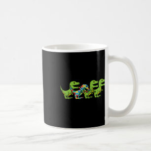 T-Rex Dinosaurier Puzzle Dino Autismus-Bewusstsein Kaffeetasse