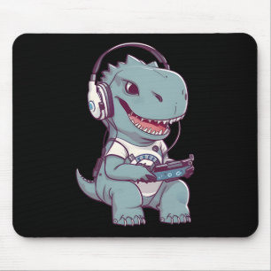 T. Rex-Dinosaurier Video Game Gamer Pl Mousepad