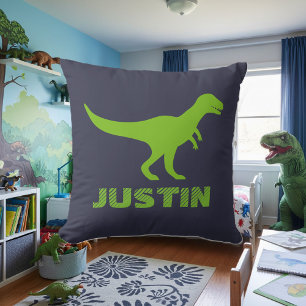 T Rex Dinosaurier Wurfkissen personalisiert für Ki Kissen