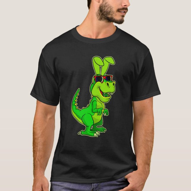 T Rex Easter Bunny Dinosaur Boys Basket Stuffers K T-Shirt (Vorderseite)
