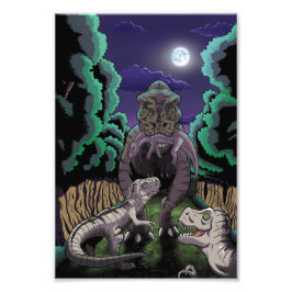 T-Rex Family Fotodruck