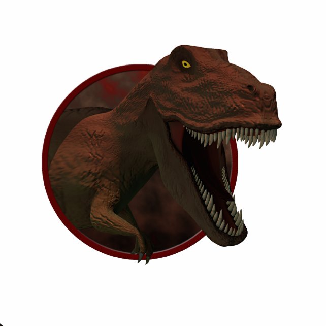T-Rex Fotoskulptur Magnet (Vorne)