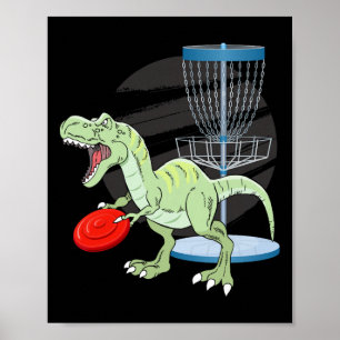 T Rex Frisbee Dinosaurier Freizeitwerfer Dino Di Poster