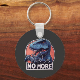 T-Rex Gamer No More Design Schlüsselanhänger