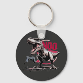 T-Rex Gamer Rage No More Design Schlüsselanhänger