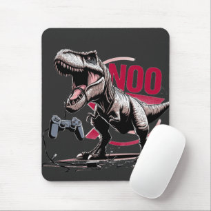T-Rex-Gamer-Wut-nicht-mehr-Design Mousepad