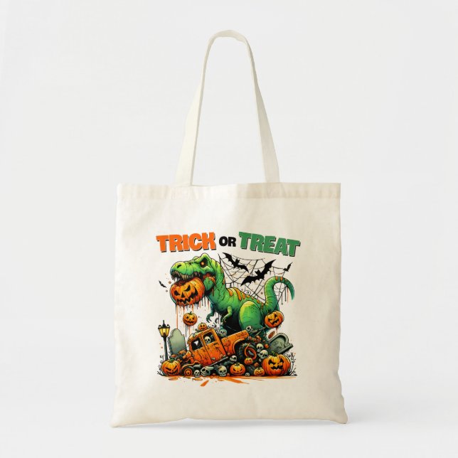 T-Rex Halloween Adventure Trick oder Treat Bag Tragetasche (Vorne)
