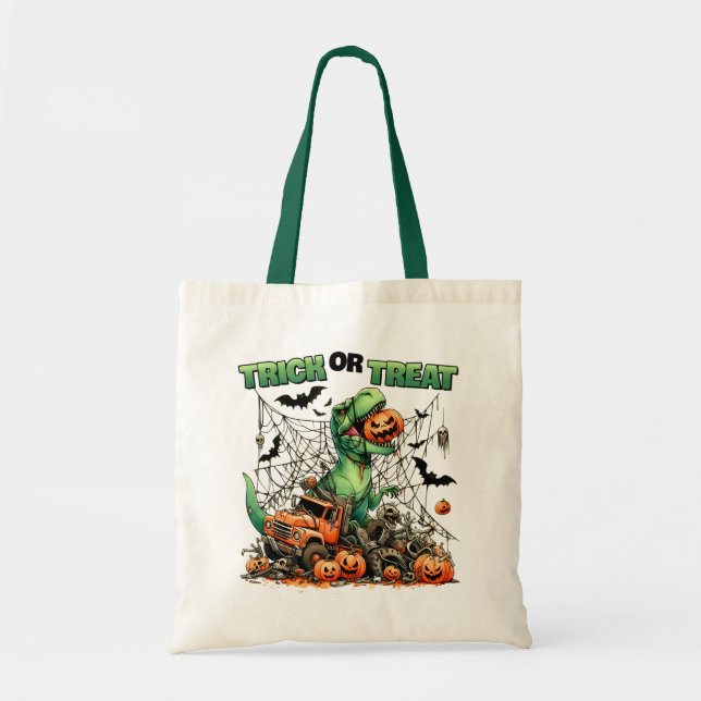 T-Rex Halloween Adventure Trick oder Treat Bag Tragetasche (Vorne)