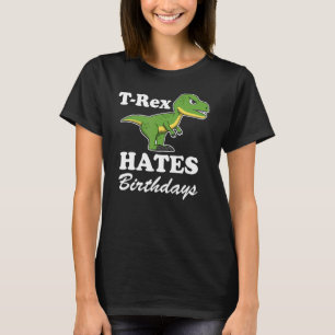 T Rex hasst Anführungswaffen in Trex T-Shirt