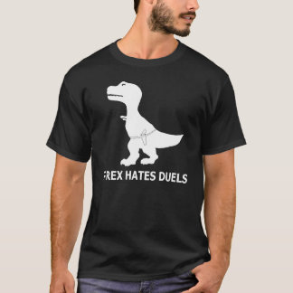 T-Rex hasst Duell-Dunkelheits-T - Shirt