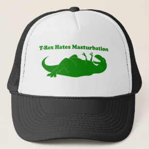 T-rex hasst Masturbations-Fernlastfahrer-Hut Truckerkappe