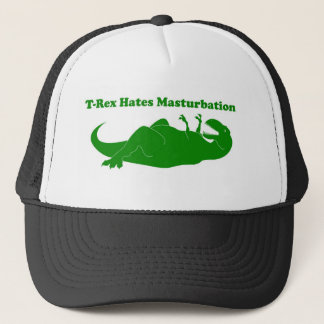 T-rex hasst Masturbations-Fernlastfahrer-Hut Truckerkappe
