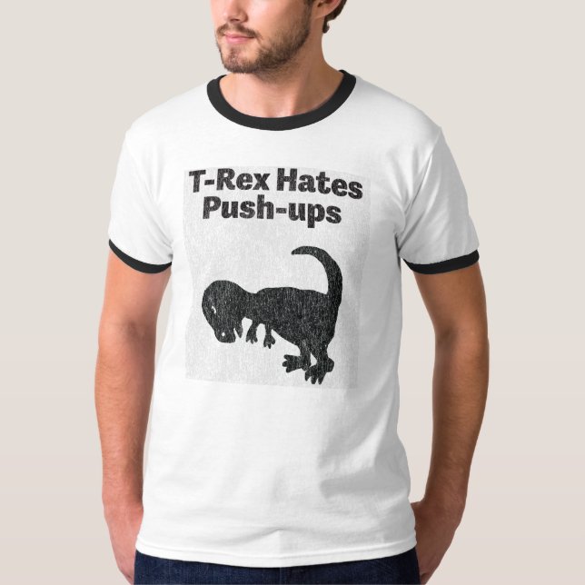 T-Rex hasst Stoß-UPS Shirt (Vorderseite)