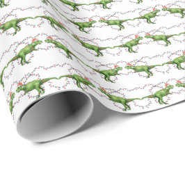 T-Rex Holiday Wrapping Paper Geschenkpapier