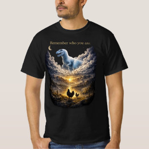 T-Rex Hühner Evolution   Erinnere dich, wer du bis T-Shirt