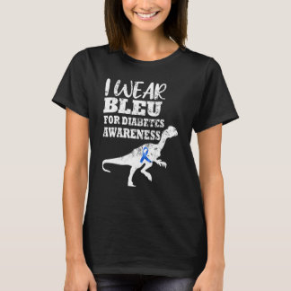 T REX I Tragen Blau für Diabetes T-Shirt