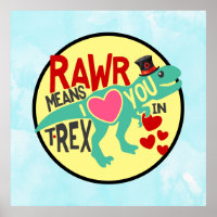 T-Rex in einem Top-Hat-Rawr bedeutet, dass ich Lie