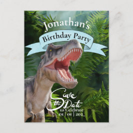 T Rex, Jurassic World, Jungle Happy Birthday Postkarte