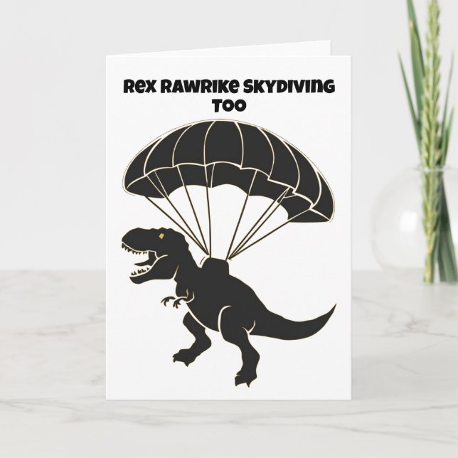 T-rex Karte (Vorderseite)
